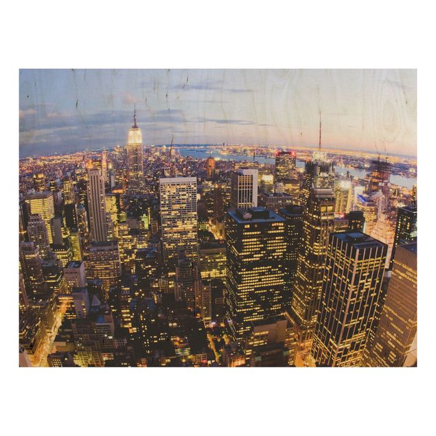 Bilder New York Skyline bei Nacht