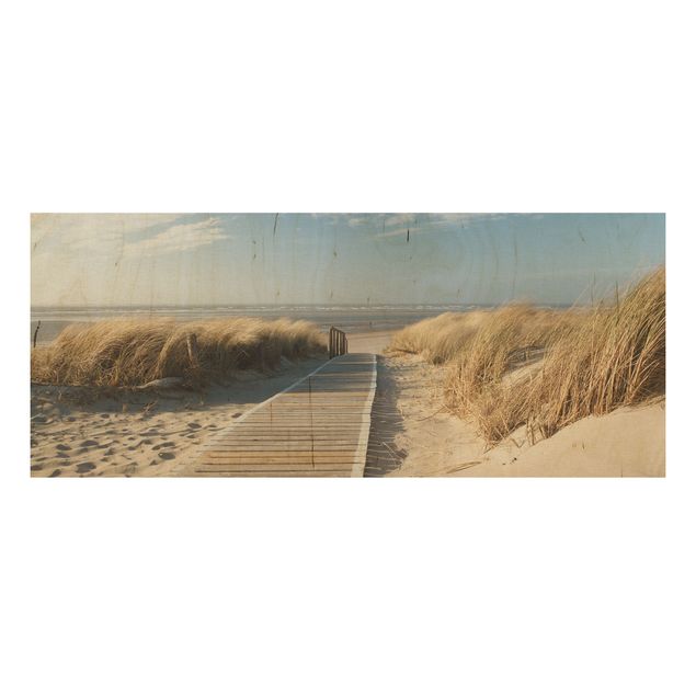 Holzbilder Landschaften Ostsee Strand