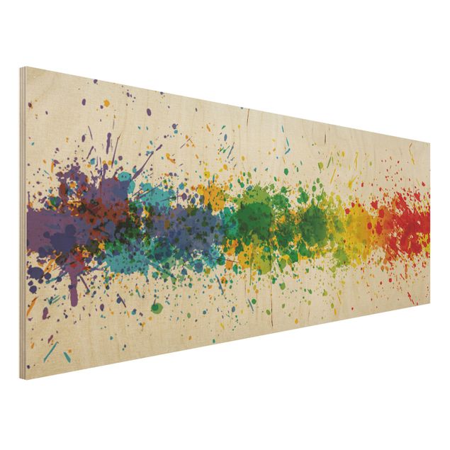 Wanddeko Küche Rainbow Splatter