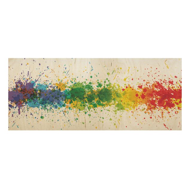 Wandbilder Rainbow Splatter