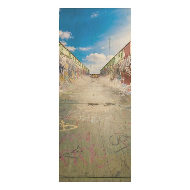 Holzbild mit Spruch Skate Graffiti
