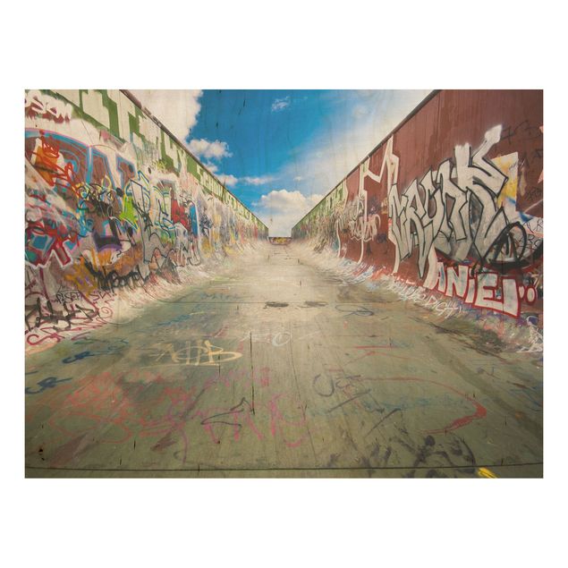 Holzbilder Sprüche Skate Graffiti