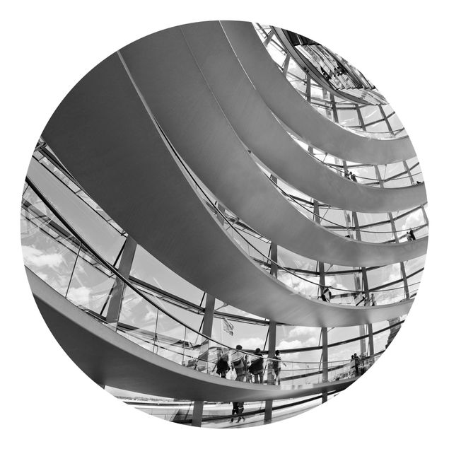 Tapete Schwarz-Weiß Im Berliner Reichstag II