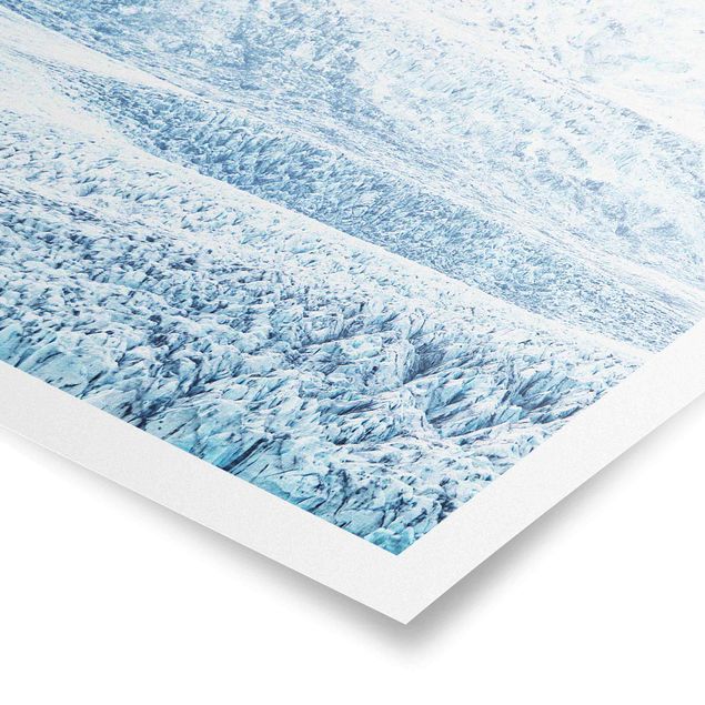 Wandbilder Modern Isländisches Gletschermuster