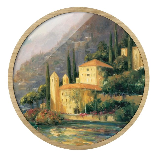Landschaftsbilder mit Rahmen Italienische Landschaft - Landhaus