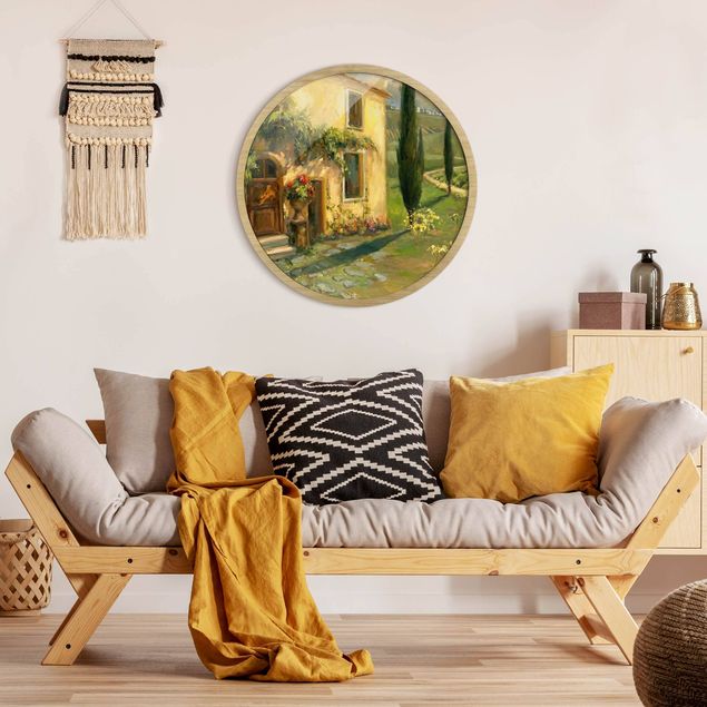 Wandbilder Architektur & Skyline Italienische Landschaft - Zypresse