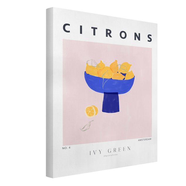 Wandbilder Modern Ivy Green Illustrations - Citrons