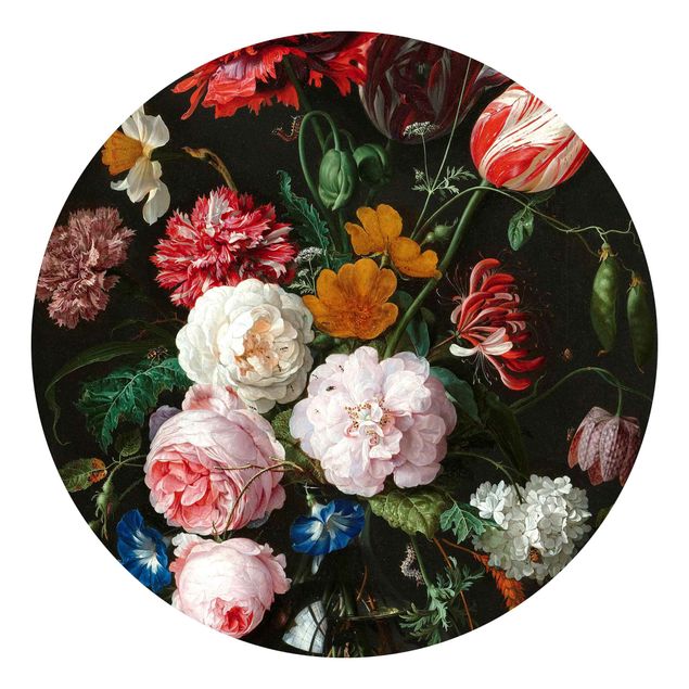 Tapeten Modern Jan Davidsz de Heem - Stillleben mit Blumen in einer Glasvase