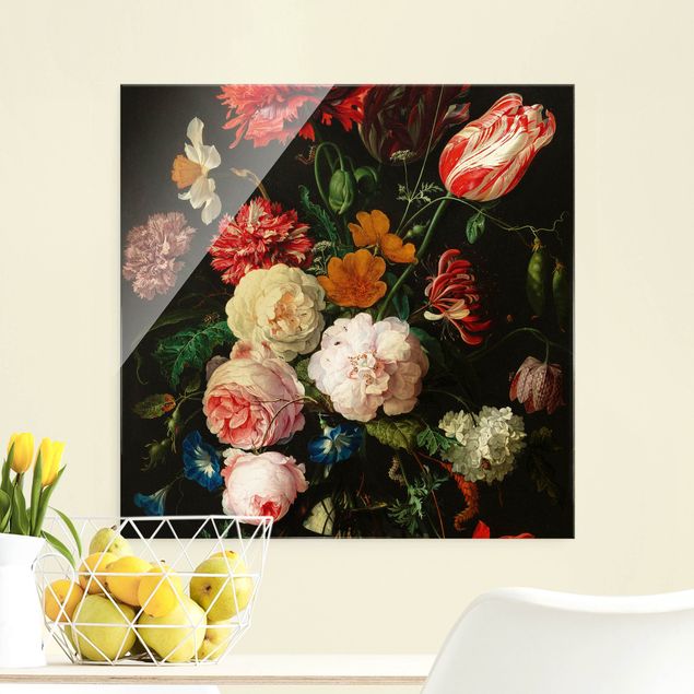 Kunststile Jan Davidsz de Heem - Stillleben mit Blumen in einer Glasvase