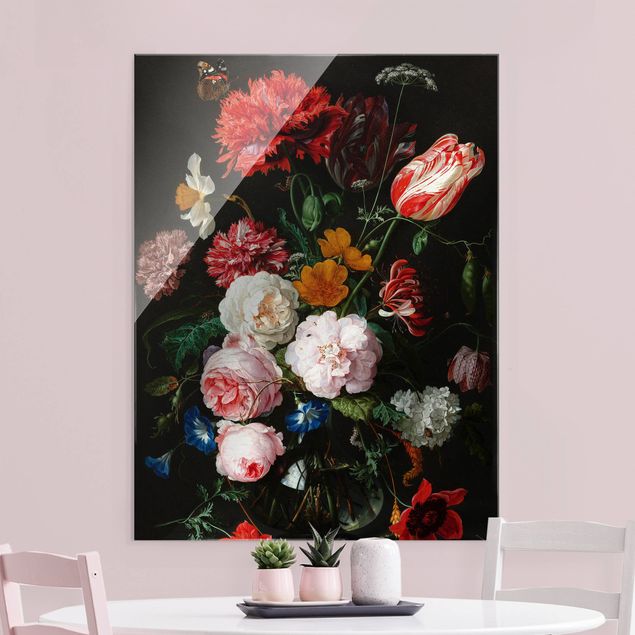 Kunststile Jan Davidsz de Heem - Stillleben mit Blumen in einer Glasvase