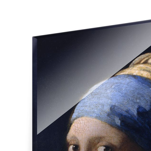 Wandbilder Blau Jan Vermeer van Delft - Das Mädchen mit dem Perlenohrgehänge