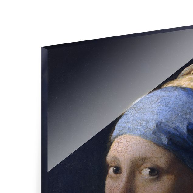 Wandbilder Blau Jan Vermeer van Delft - Das Mädchen mit dem Perlenohrgehänge