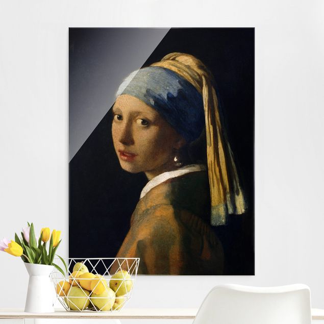 Wanddeko Küche Jan Vermeer van Delft - Das Mädchen mit dem Perlenohrgehänge