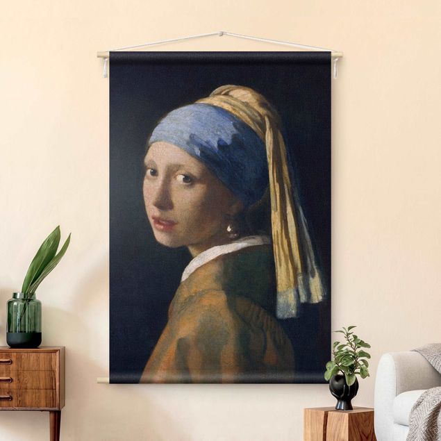Wandteppich XXL Jan Vermeer van Delft - Das Mädchen mit dem Perlenohrgehänge