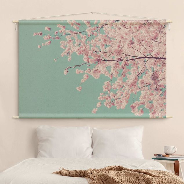 Wandtuch XXL Japanische Kirschblüte