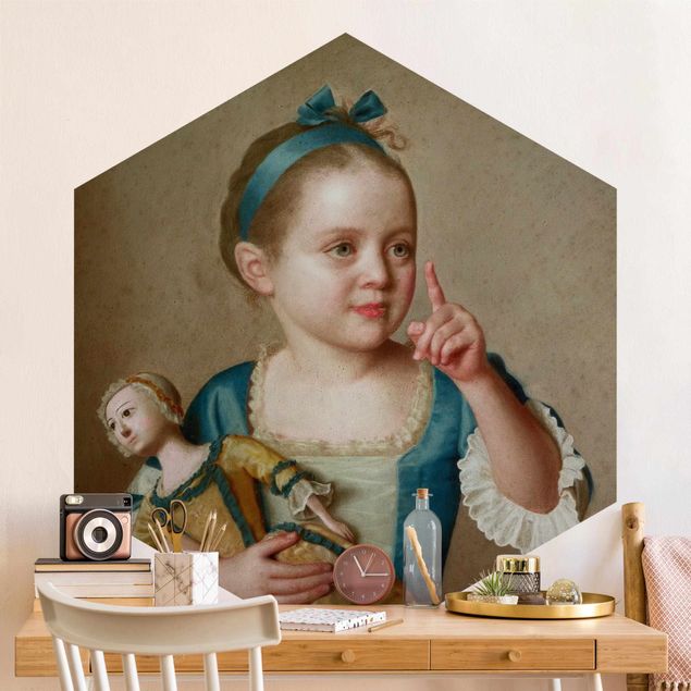Kunststile Jean Etienne Liotard - Mädchen mit Puppe