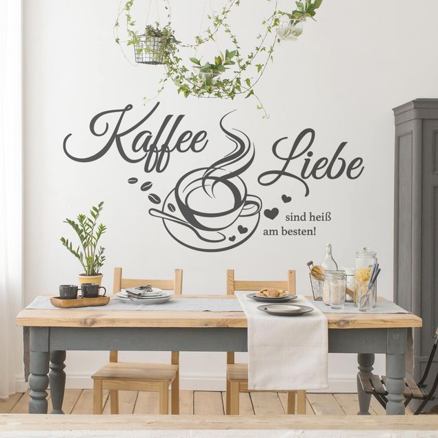 Wanddeko Küche Kaffee & Liebe