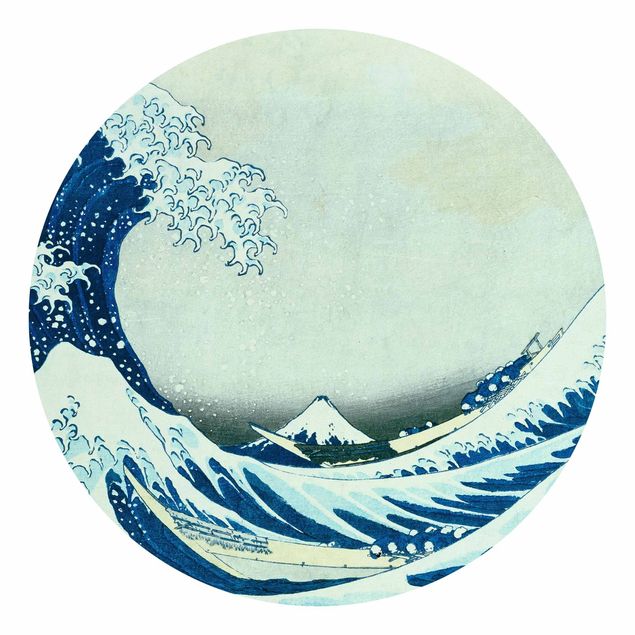 Fototapete Vintage Katsushika Hokusai - Die grosse Welle von Kanagawa