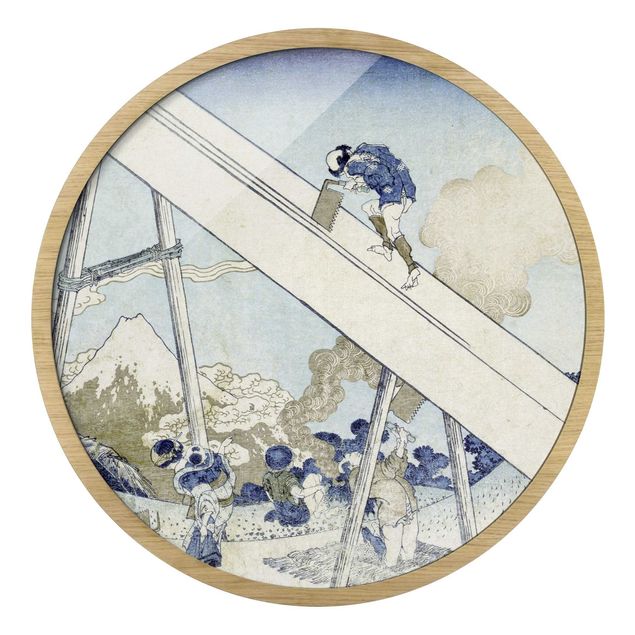 Landschaftsbilder gerahmt Katsushika Hokusai - In den Totomi Bergen