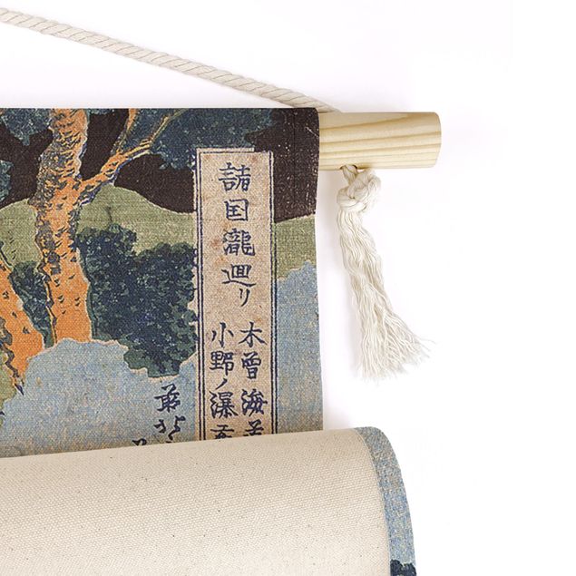 Wandbehang Katsushika Hokusai - Ono Wasserfall