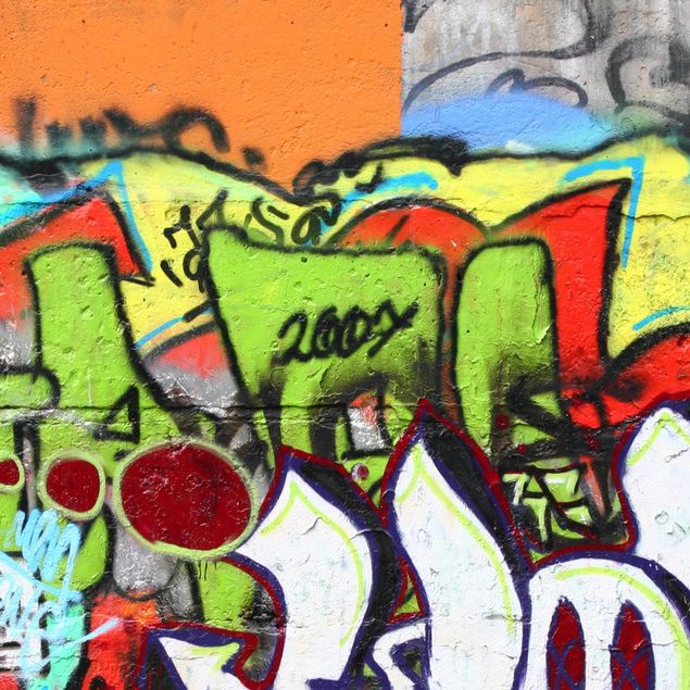 3D Tapete Graffiti Wall
