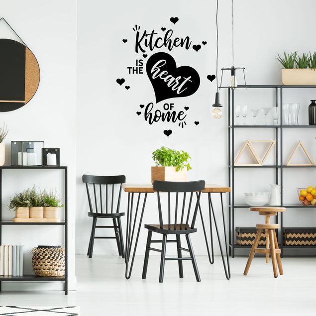 Wandtattoo Familie Kitchen is the heart of home