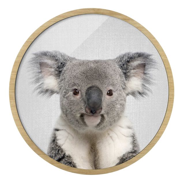 Gerahmte Bilder Rund Koala Klaus