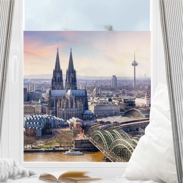 Klebefolien selbstklebend Köln Skyline mit Dom