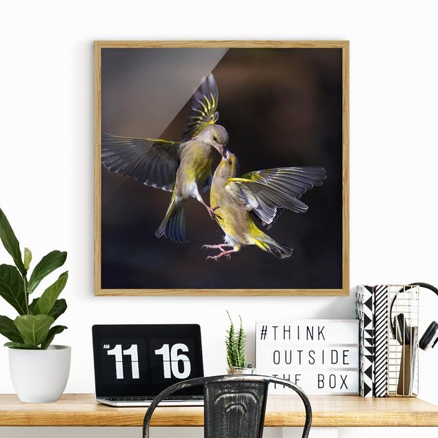 Küchen Deko Küssende Kolibris