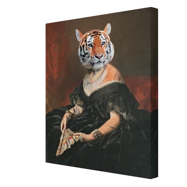 Wandbilder Braun Lady Tiger