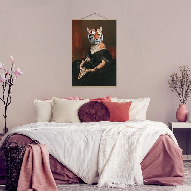 Wandbilder Kunstdrucke Lady Tiger