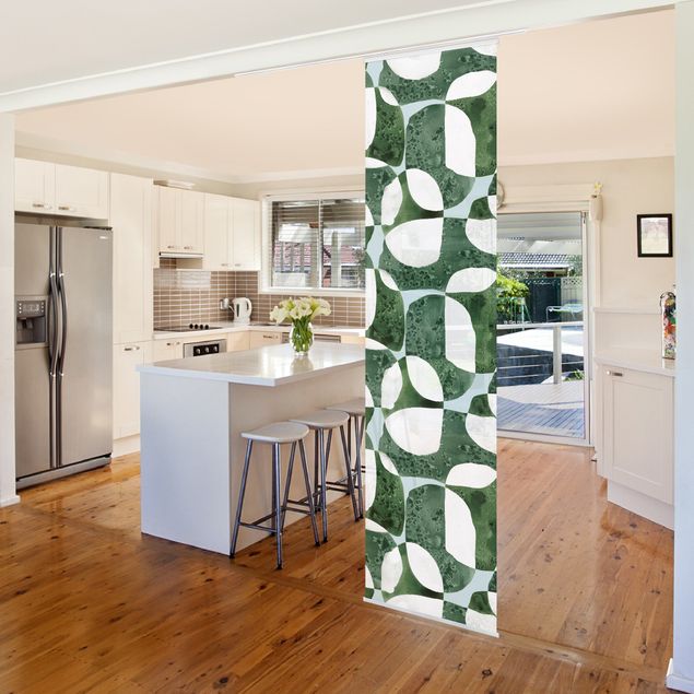 Wanddeko Küche Lebende Steine Muster in Grün