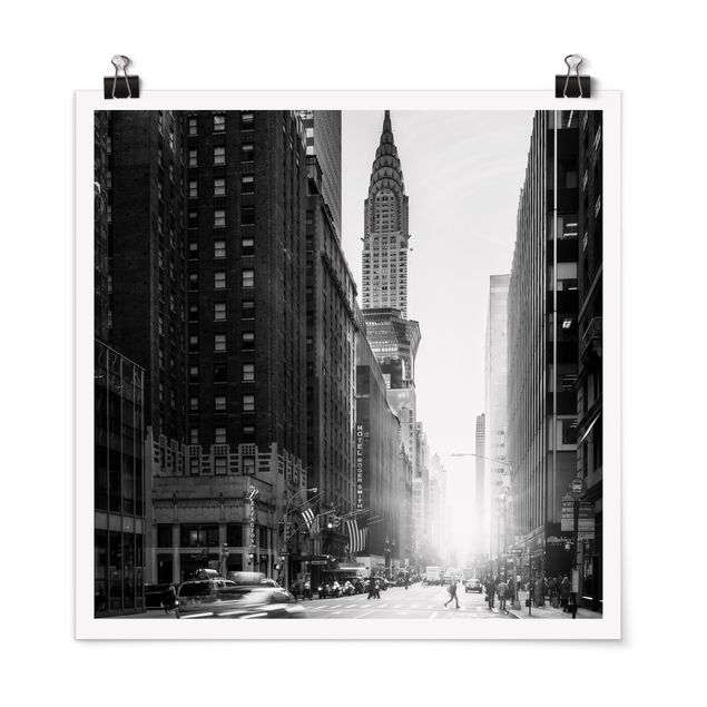 Poster Skyline Lebhaftes New York