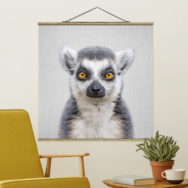 Wandbilder Affen Lemur Ludwig
