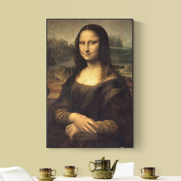 Wandbilder Kunstdrucke Leonardo da Vinci - Mona Lisa