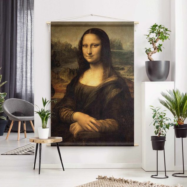 Wandbehang modern Leonardo da Vinci - Mona Lisa