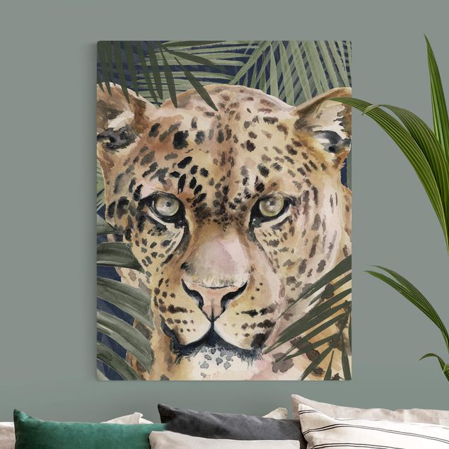 Wandbilder Dschungel Leopard im Dschungel