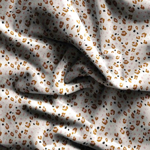 Vorhänge Maßanfertigung Leopard Muster in Pastell
