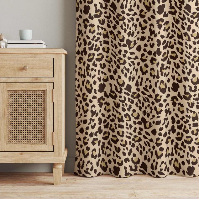 Vorhang modern Leopard Muster