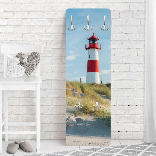 Wandgarderobe Maritim Leuchtturm an der Nordsee