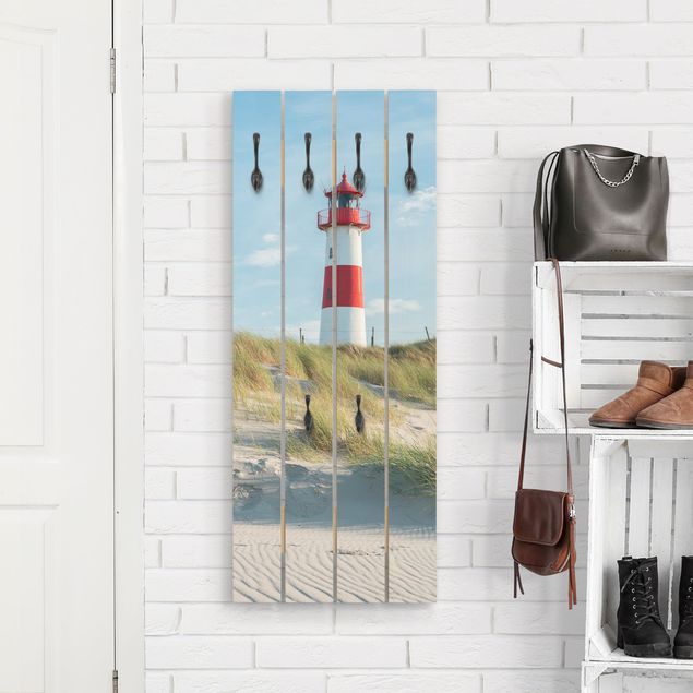 Wandgarderobe Maritim Leuchtturm an der Nordsee