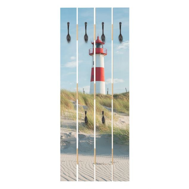 Garderobe mit Motiv Leuchtturm an der Nordsee