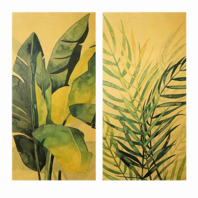 Wandbilder Grün Lieblingspflanzen Duo