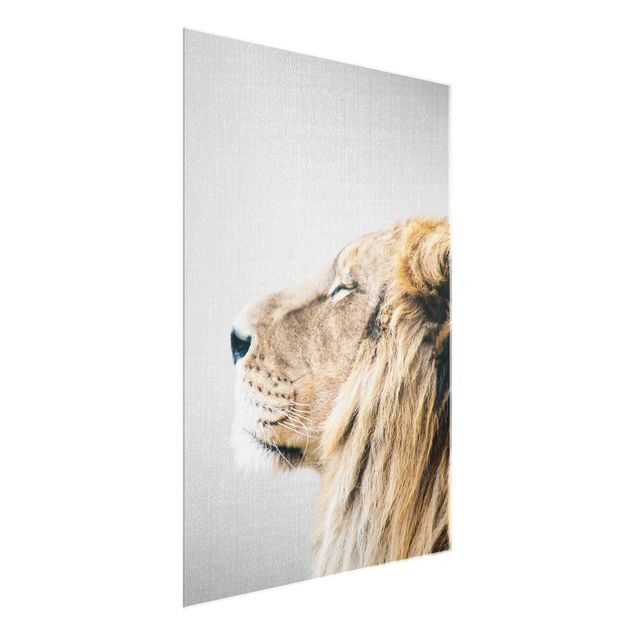Glasbilder Tiere Löwe Leopold