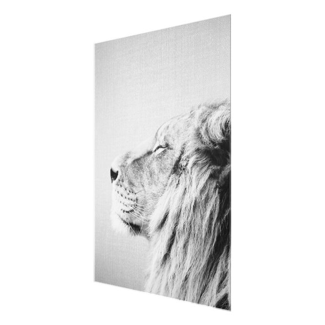 Wandbilder Schwarz-Weiß Löwe Leopold Schwarz Weiß