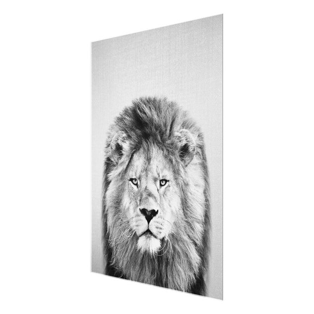 Wandbilder Schwarz-Weiß Löwe Linus Schwarz Weiß