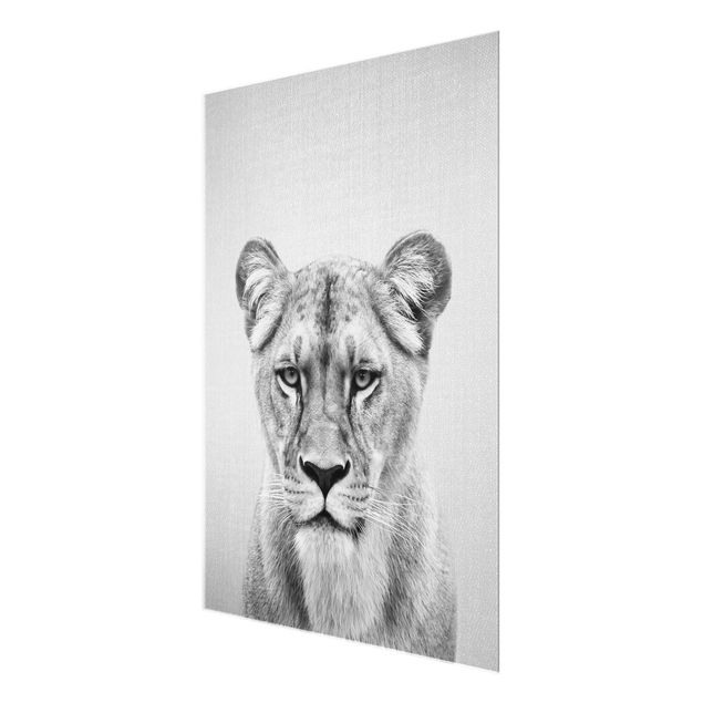 Wandbilder Schwarz-Weiß Löwin Lisa Schwarz Weiß