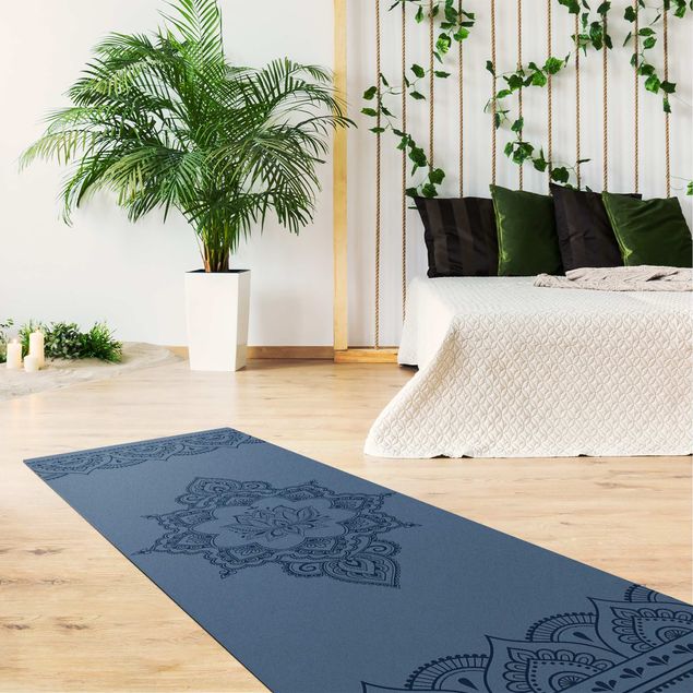 Moderne Teppiche Lotusblüte Indische Ornamente