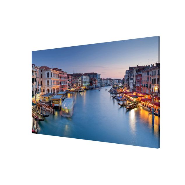 Wandbilder Modern Abendstimmung auf Canal Grande in Venedig