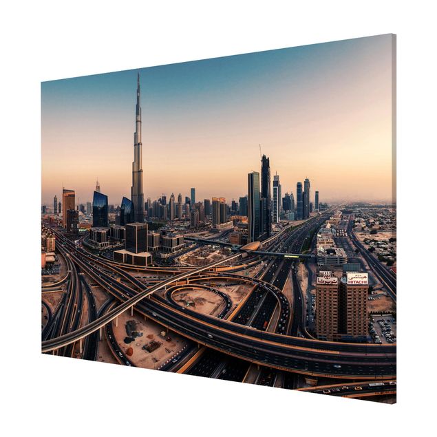 Wandbilder Architektur & Skyline Abendstimmung in Dubai